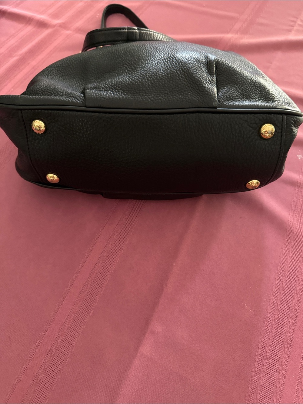Michael Kors "Fulton Chain" Pebbled Leather Shoulder Bag - Picture 6 of 15